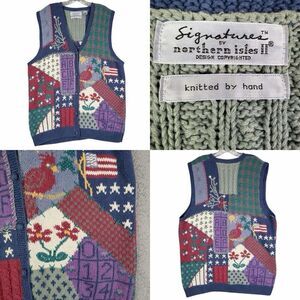 Vintage Signatures by Northern Isles Teacher Core Vest Plus Size 1X Multicolor